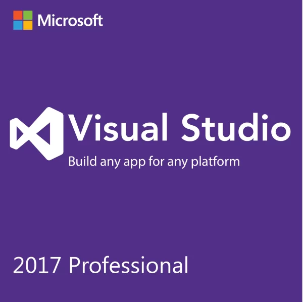 Microsoft Visual Studio 2017 Professional Edition box with license key - Powerful IDE for professional developers