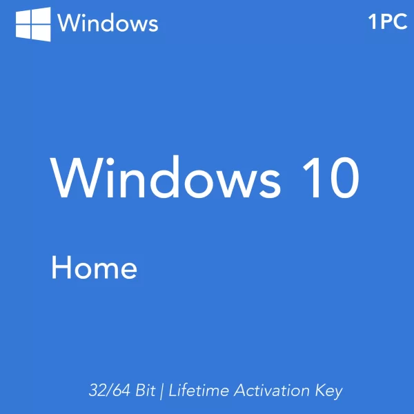 Microsoft Windows 10 Home product key for 32/64 bit edition - digital license for instant download and activation