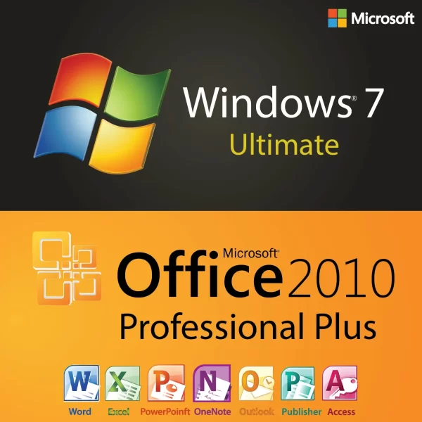 Windows 7 Ultimate Office 2010 pro plus 1