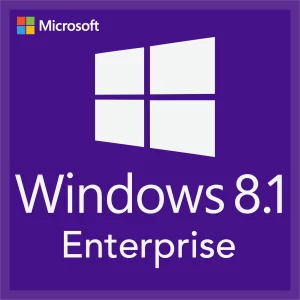 Windows 8.1 Enterprise interface showcasing security features, DirectAccess, and Windows To Go on multiple devices