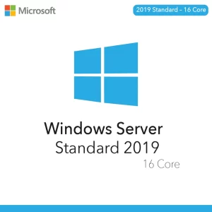 Microsoft Windows Server 2019 Standard 16-Core License Key product box